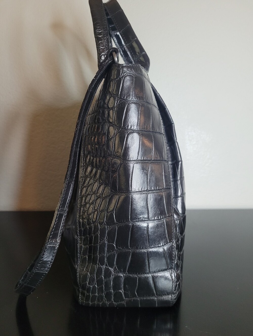 Furla croc embossed tote bag - Picture 5 of 14